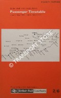 Book cover of Main Line and Suburban Passenger Timetable, Pocket Edition from 5 May 1969 until further notice by British Rail Southern Region [ABC Rail Guide]